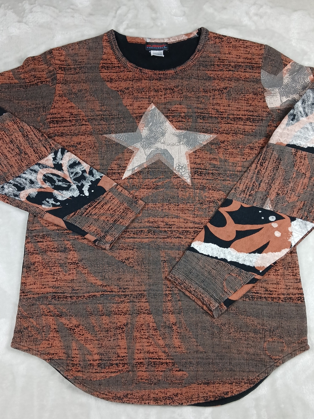 Vintage Custo Barcelona Top Long Sleeve L Women's Y2K